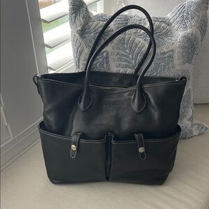 Dooney & Bourke Florentine Black Vachetta Leather Shopper